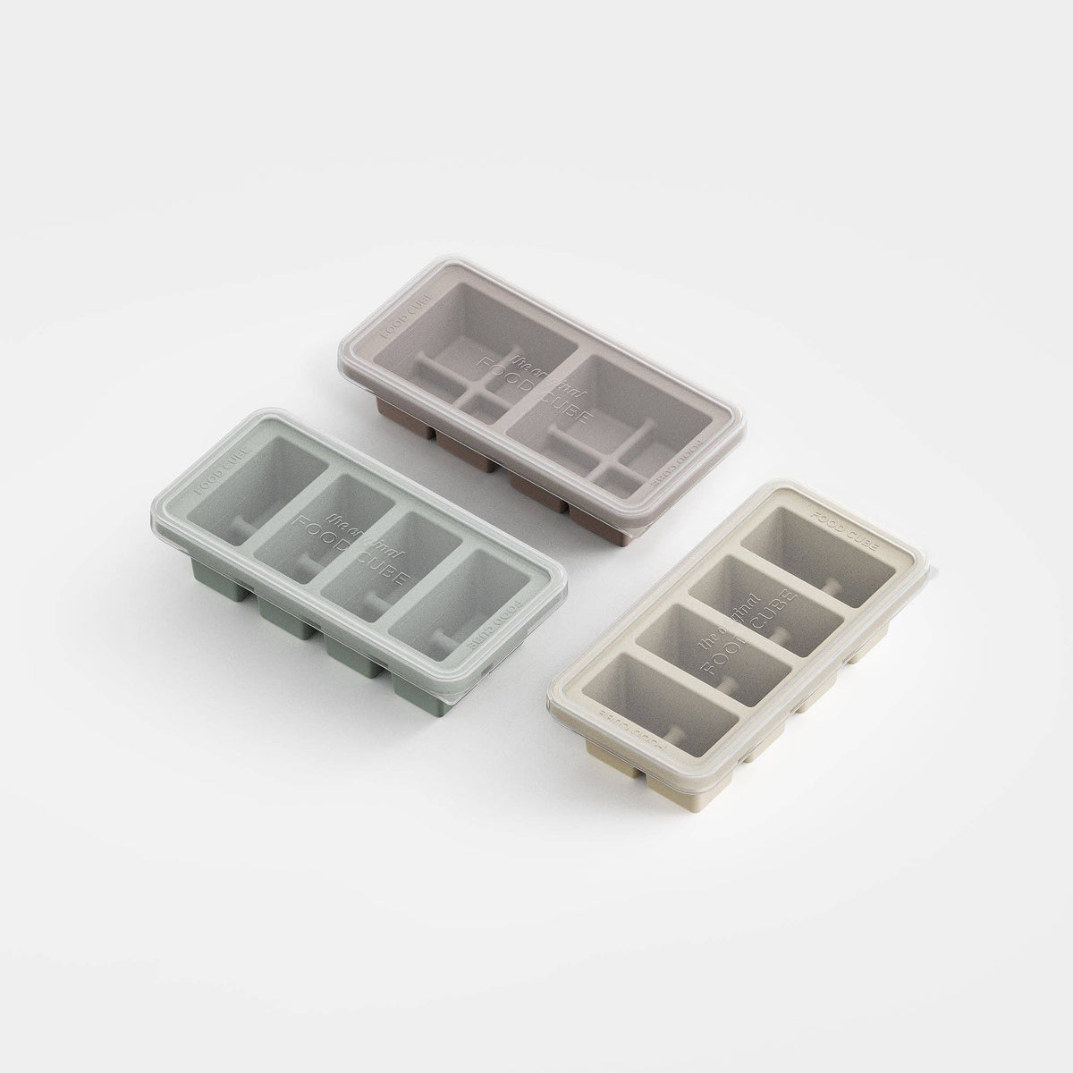 Silicone Food Cube Tray Set, 3-Piece Mixed Portion Set — Genicook