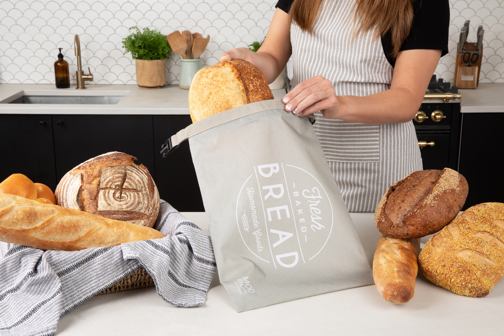 Reusable Bread Storage Bags, Set of 2 — Eco-Friendly RPET