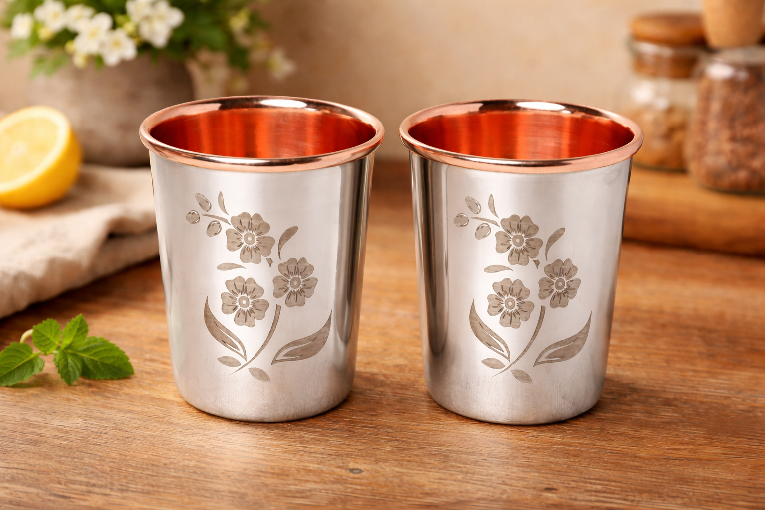 Copper Tumblers – Set of Two (8.5 oz)