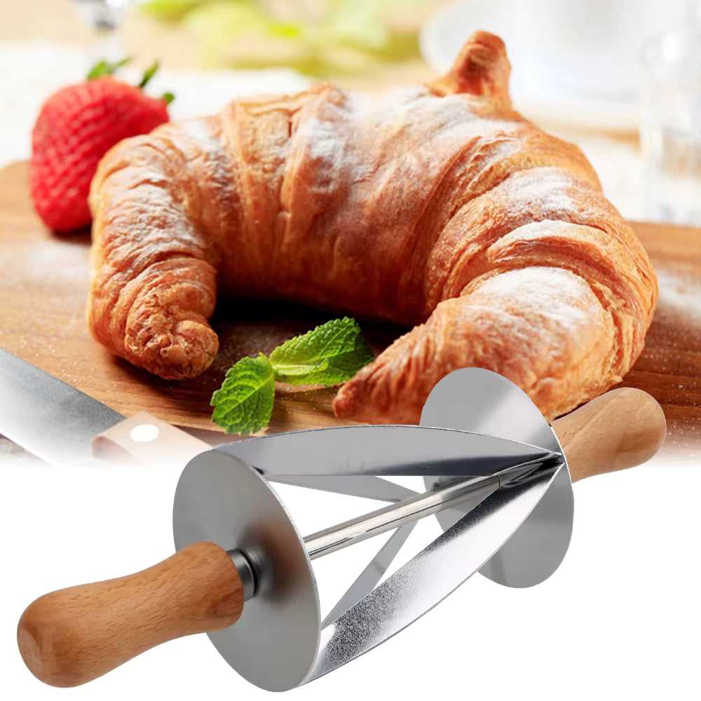 Triple Wheel Dough Cutter,  Croissant & Pastry Tool