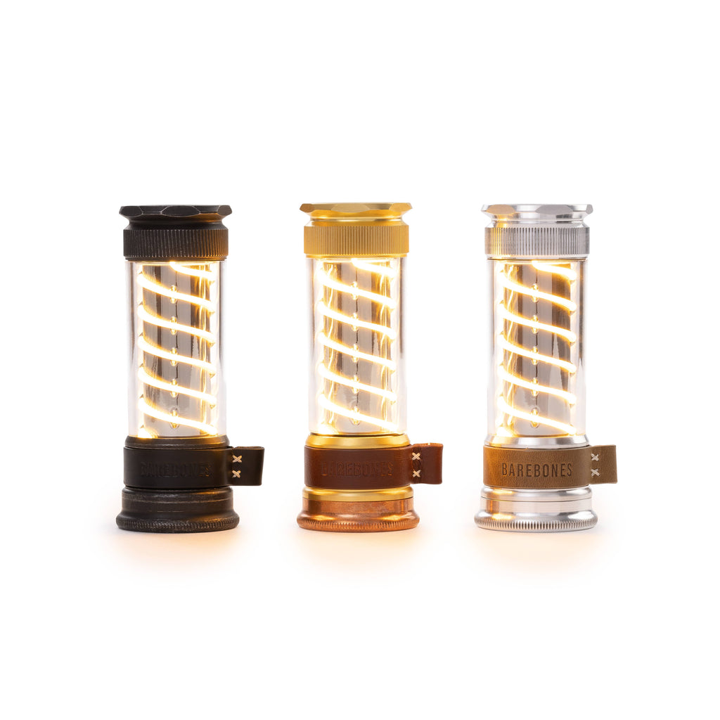 Barebones Living Edison Light Stick | Vintage Brass Lantern + Flashlight
