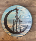 Adirondack Moon Wall Art | Handcrafted Pine Artwork by Darren Segool