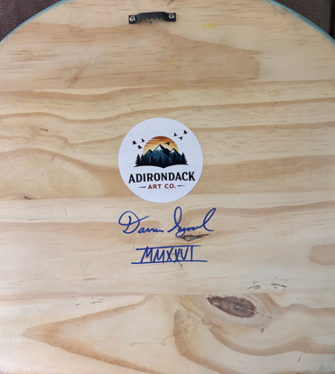 Adirondack Moon Wall Art | Handcrafted Pine Artwork by Darren Segool