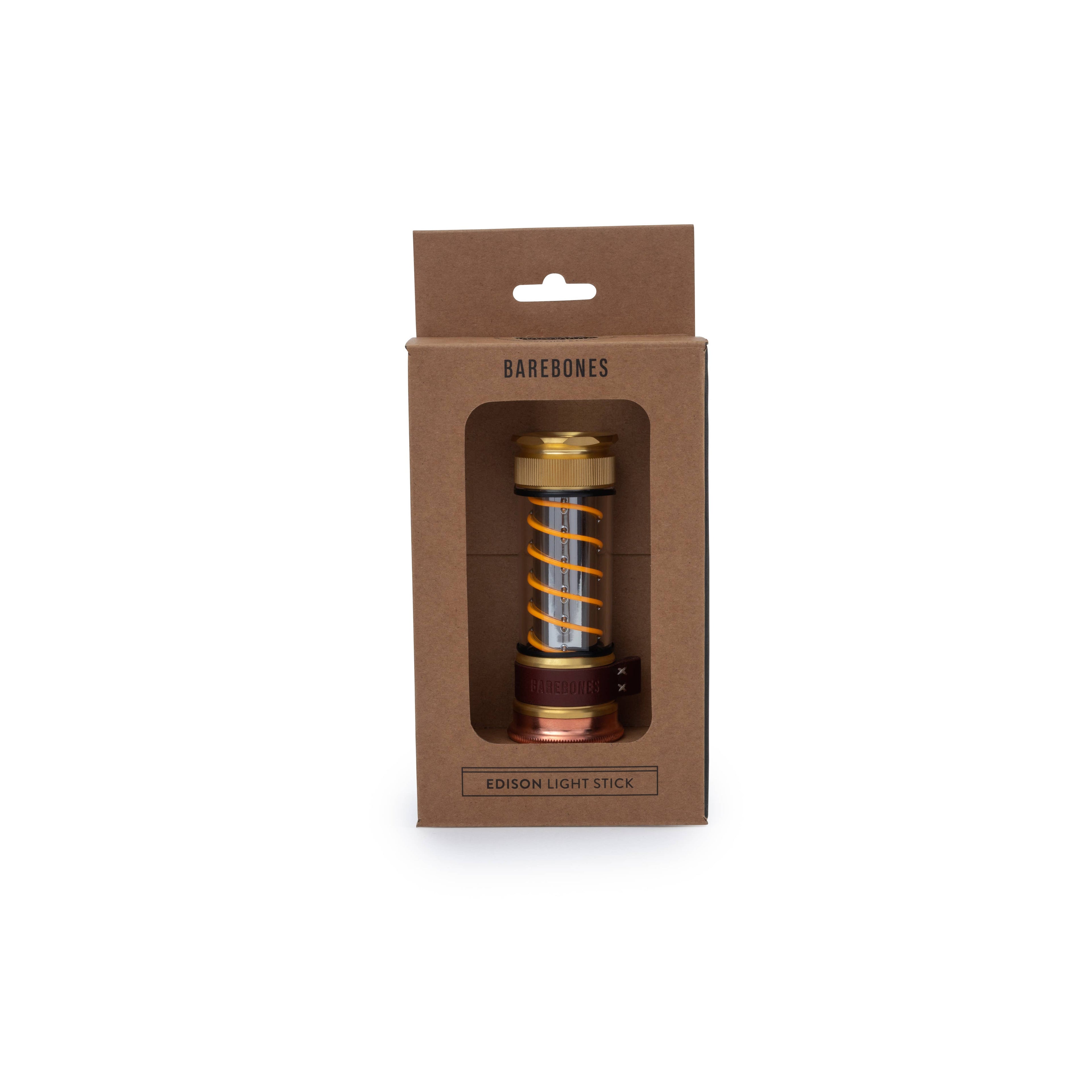 Barebones Living Edison Light Stick | Vintage Brass Lantern + Flashlight