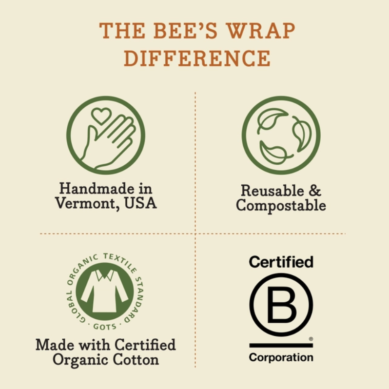 Bee’s Wrap® Bees & Bears Organic Reusable Bread Wrap