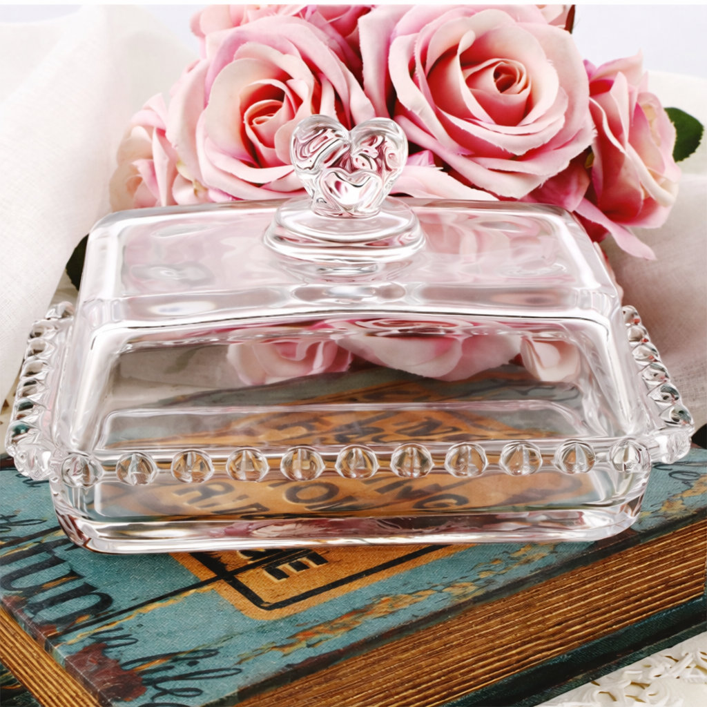 Crystal-Cut Glass Serving Dome & Covered Dish