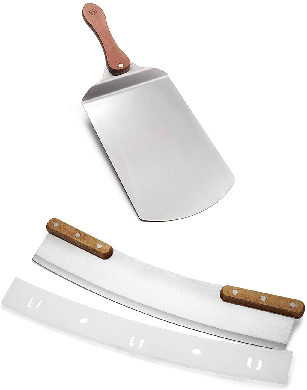Outset Pizza Peel and Rocking Cutter Kit, 2-Piece Set