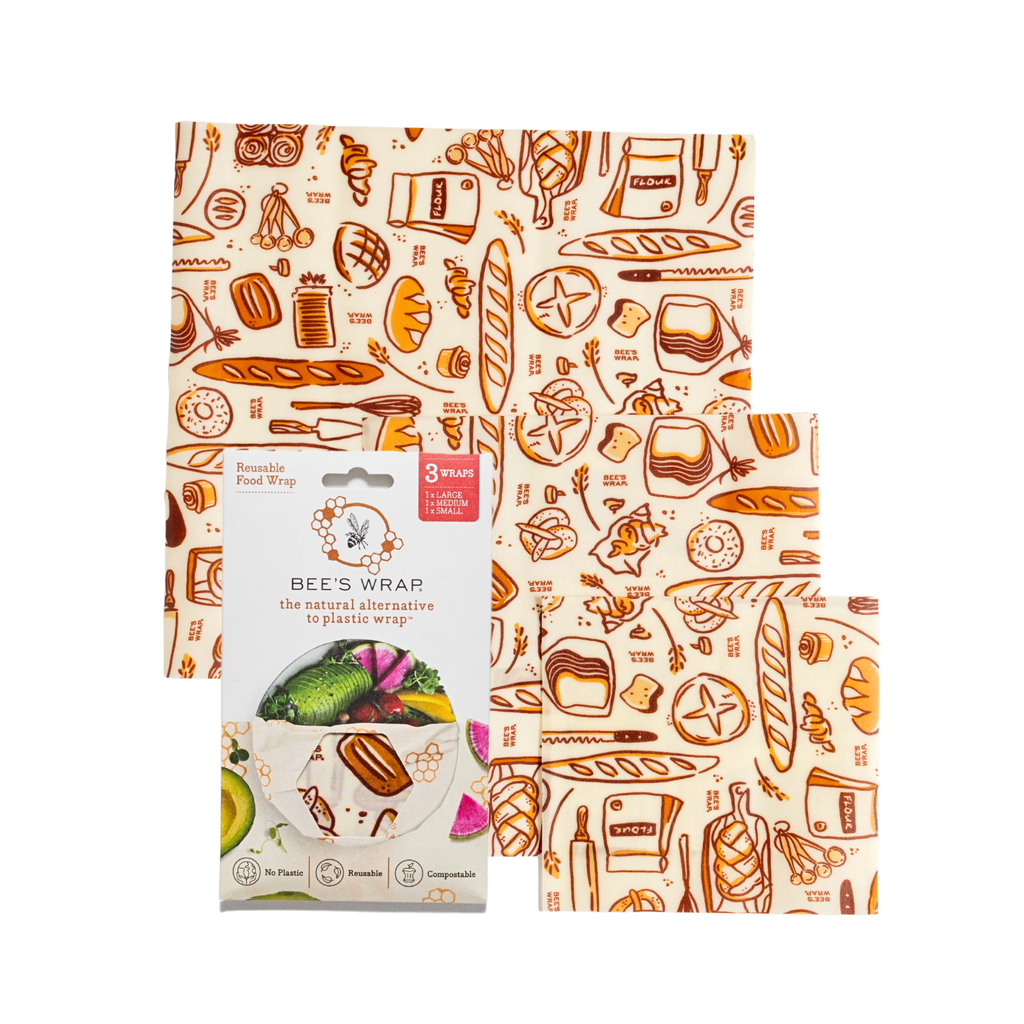 Bee’s Wrap® Bakery Lane Reusable Food Wrap Set – 3 Pack