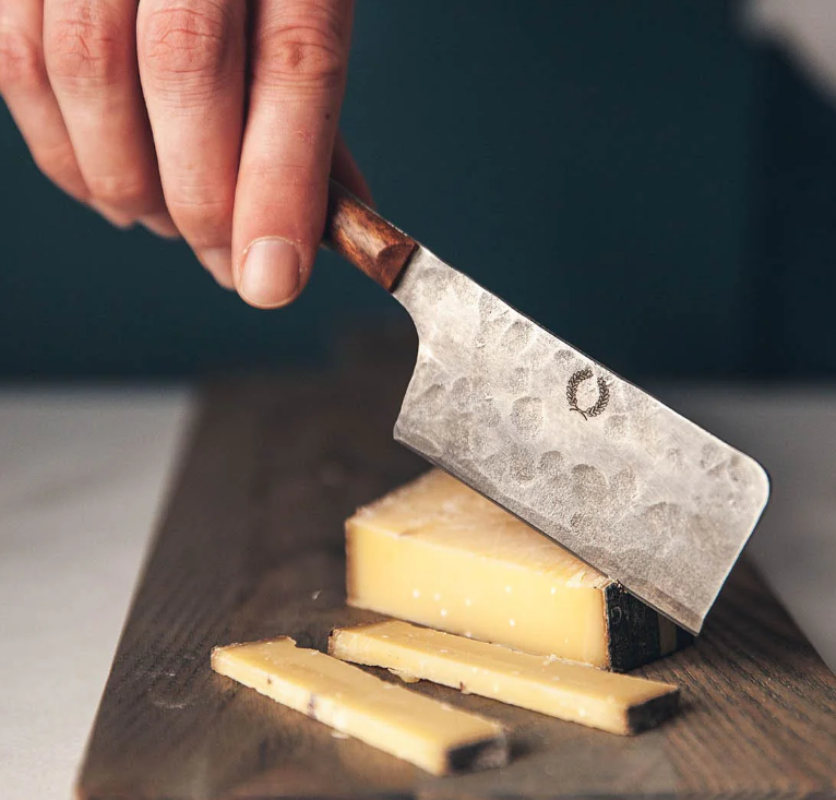 Farmhouse Pottery Artisan Forged Cheese Knife Set – Handcrafted Charcuterie Knives (Set of 4)