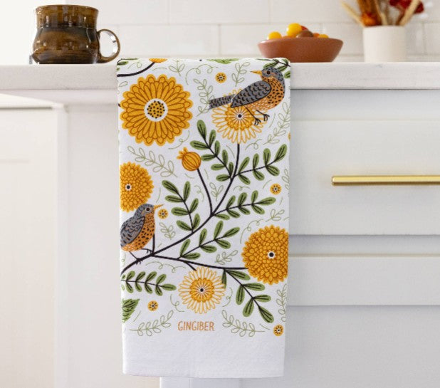 Birds, Blooms & Barnyard T Towels
