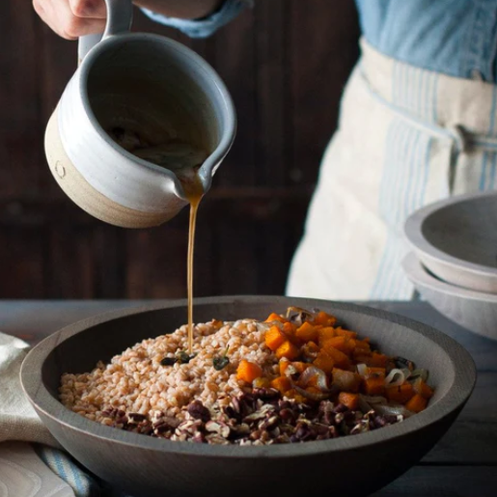 Silo Sauce Boat (Stoneware Gravy Boat) – Farmhouse Pottery Handmade in Vermont, USA