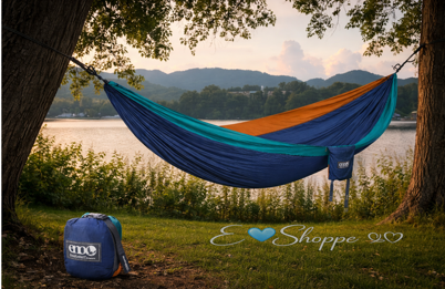 Lightweight Double Hammock, Adventure-Ready Comfort for 2 Camping, Hiking & Travel
