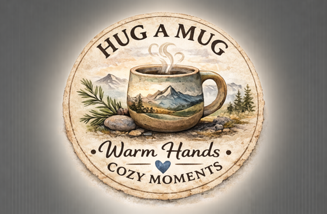 Forest Jeannie Pottery Artisan Mountain Stoneware Mug · 16 oz | Choose Your Design