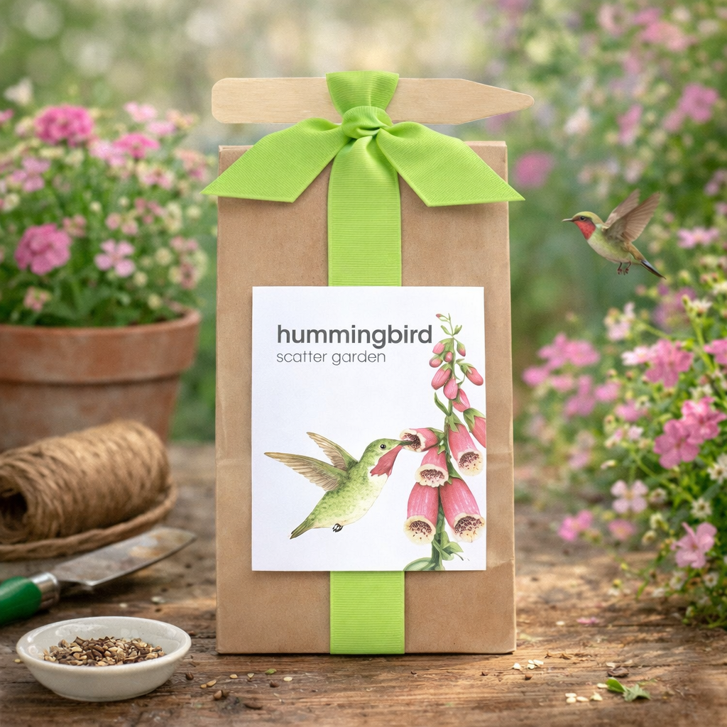 bag of wildflower seed Hummingbird Scatter Garden