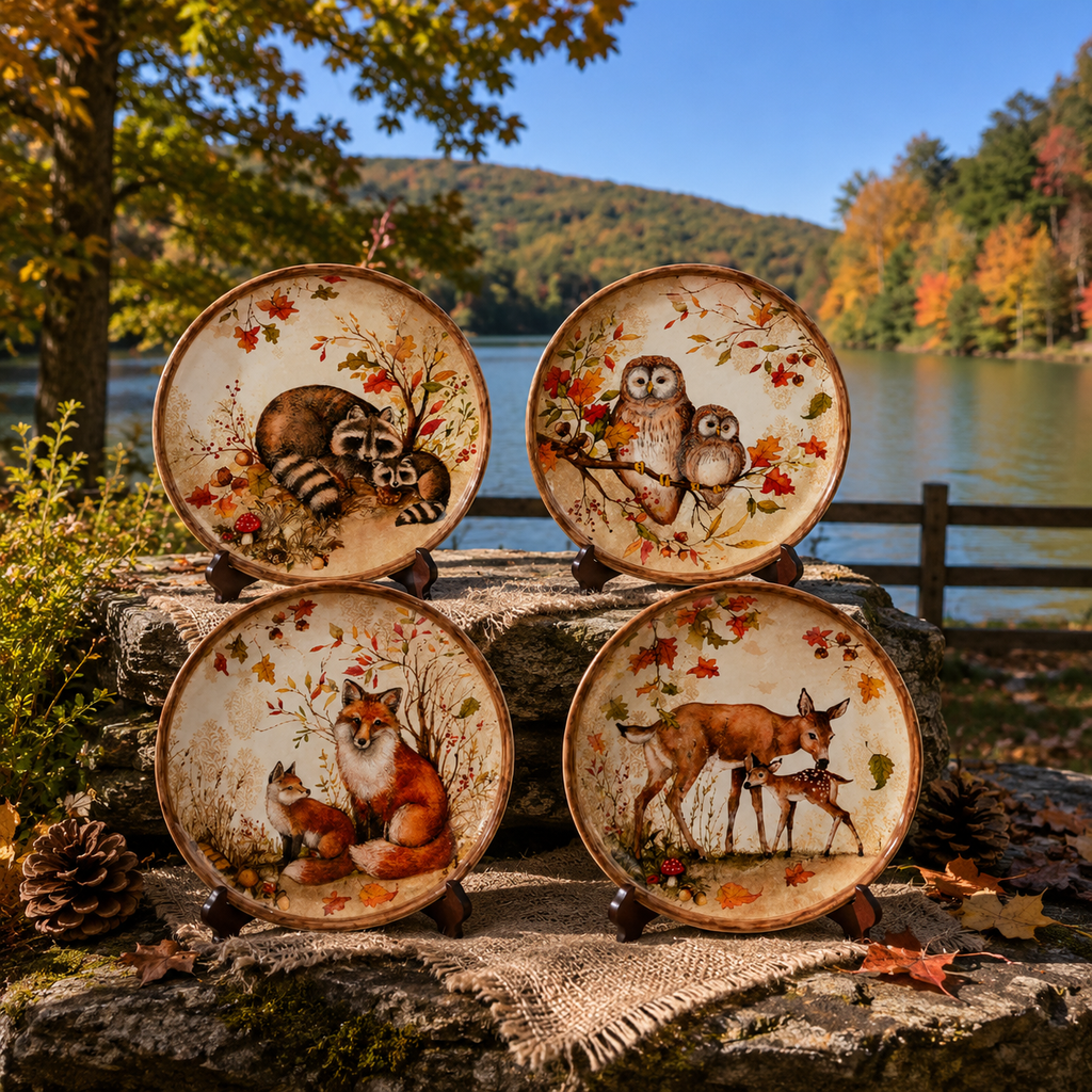 NEW | Maple Grove Dessert Plates – Set of 4