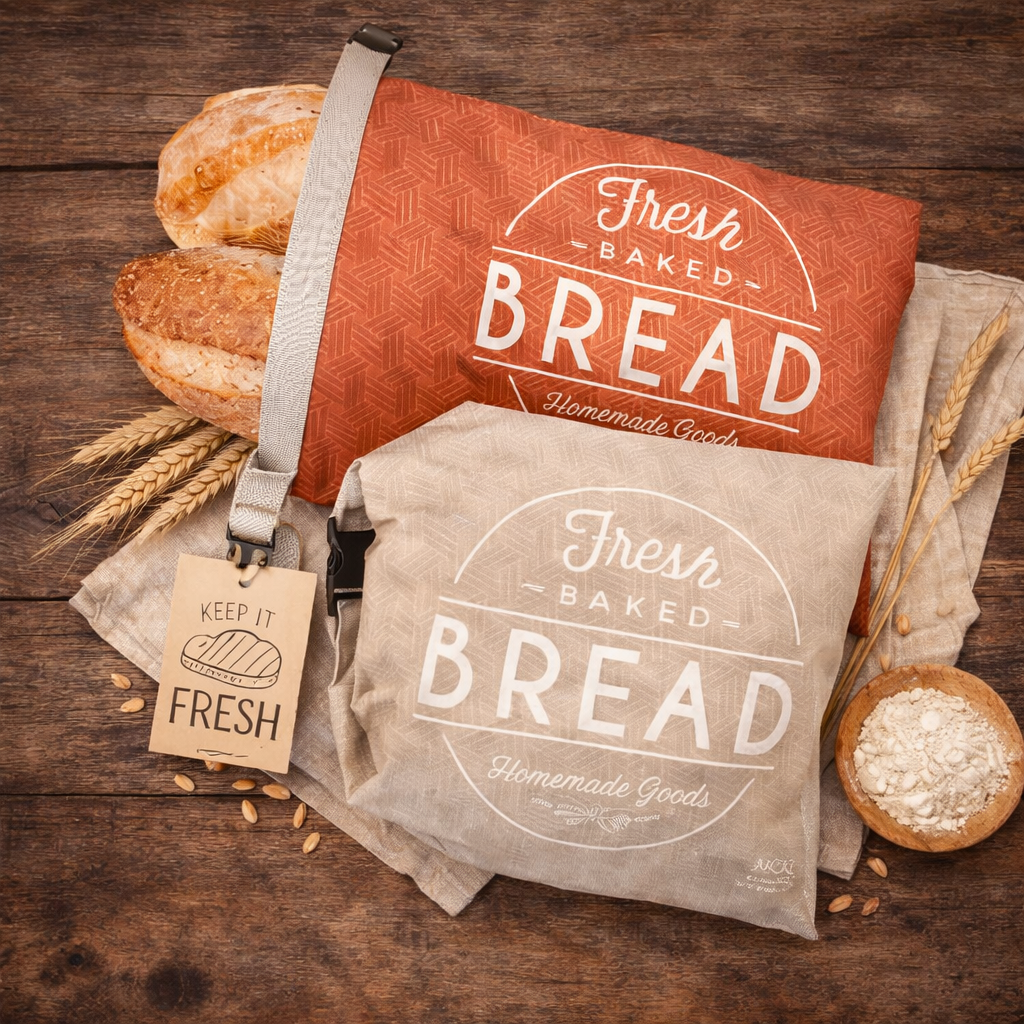 Reusable Bread Storage Bags, Set of 2 — Eco-Friendly RPET