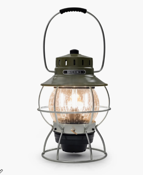 Railroad Lantern, Battery & USB Powered, Edison-Style LED — Barebones