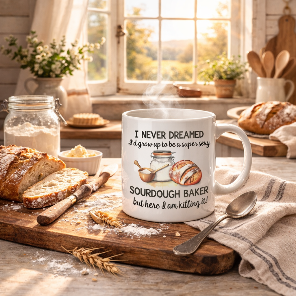Sourdough Baker Mug, A Cozy Coffee Companion for Bread Lovers