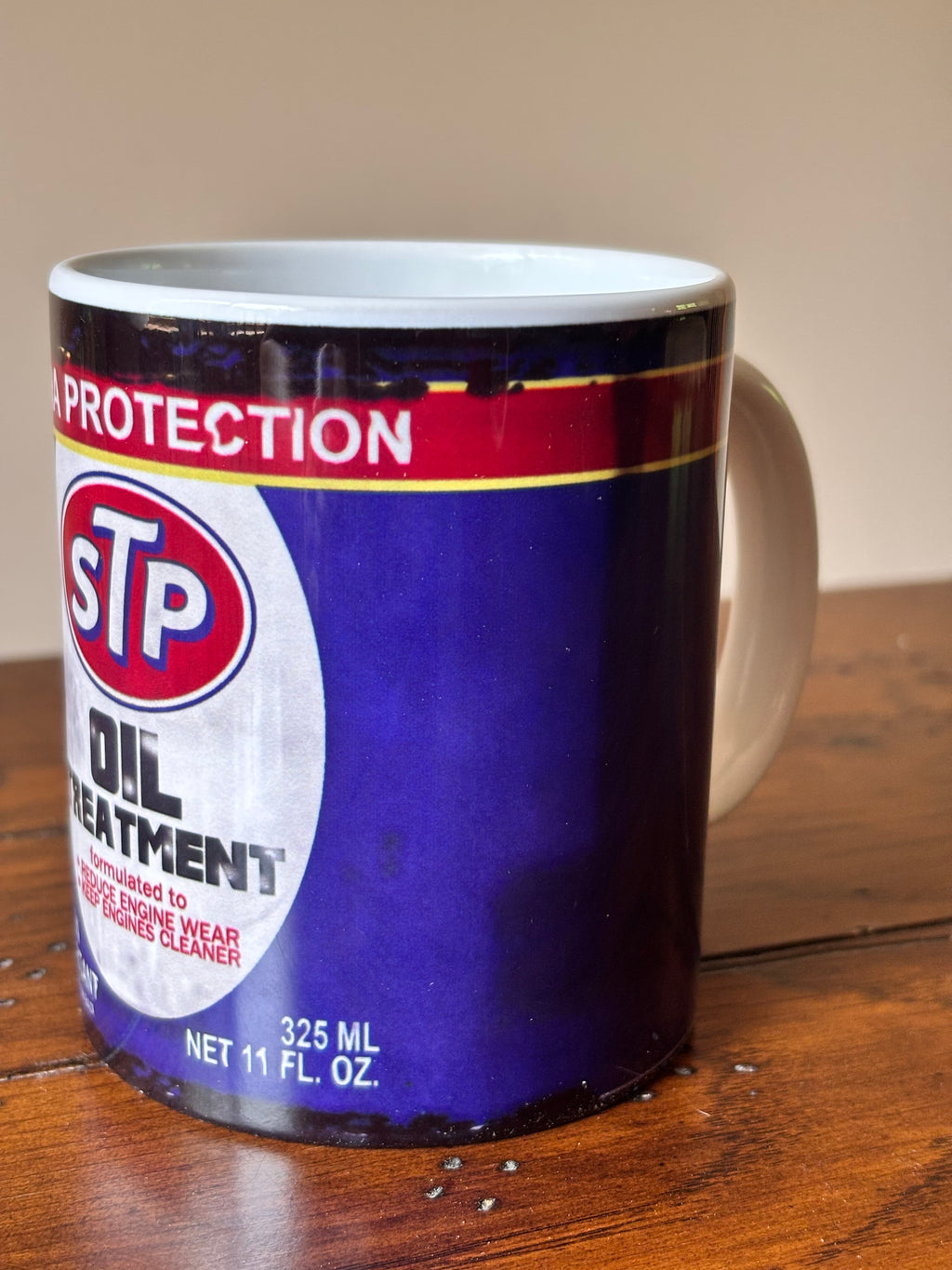 Vintage Oil Can Ceramic Coffee Mug – Rustic Workshop Collection - 11 oz