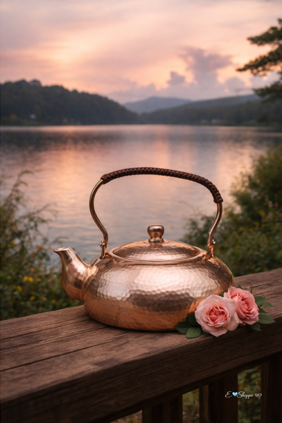 Simply Copper, Classic Copper Tea Kettle, 1.8 L