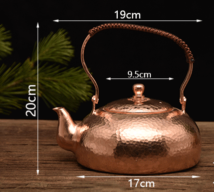 Simply Copper, Classic Copper Tea Kettle, 1.8 L