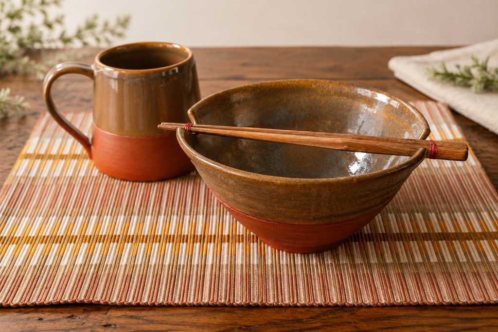 Terra Cotta Harvest Ramen Set — Ten Thousand Villages