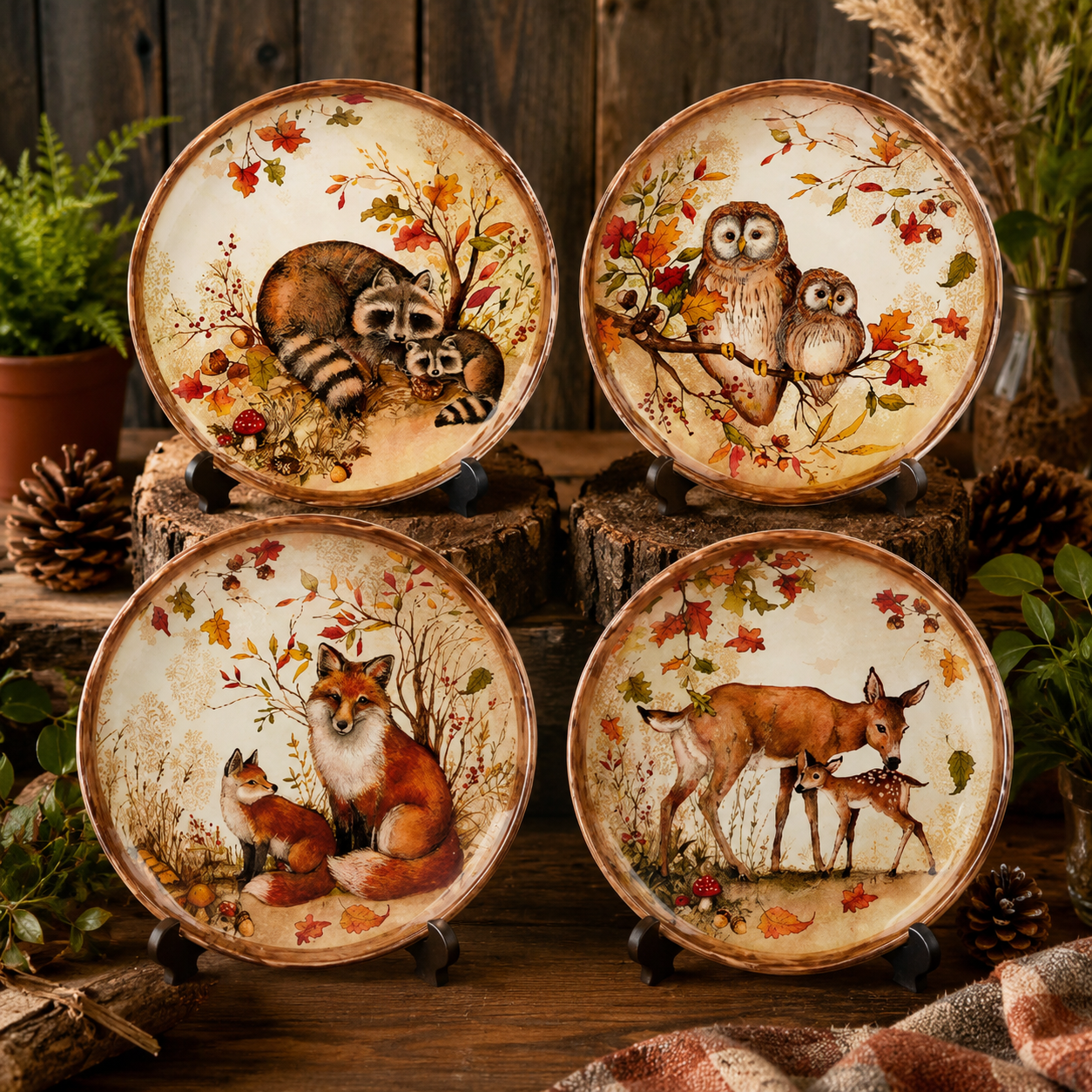 NEW | Maple Grove Dessert Plates – Set of 4